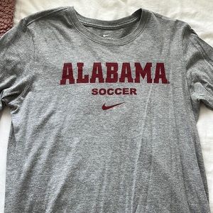 University of Alabama Soccer - Nike T-Shirt - gray - size S - VERY GENTLY worn